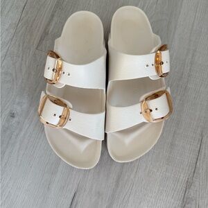 Women's Arizona EVA Clear Big Buckle Slide Sandals